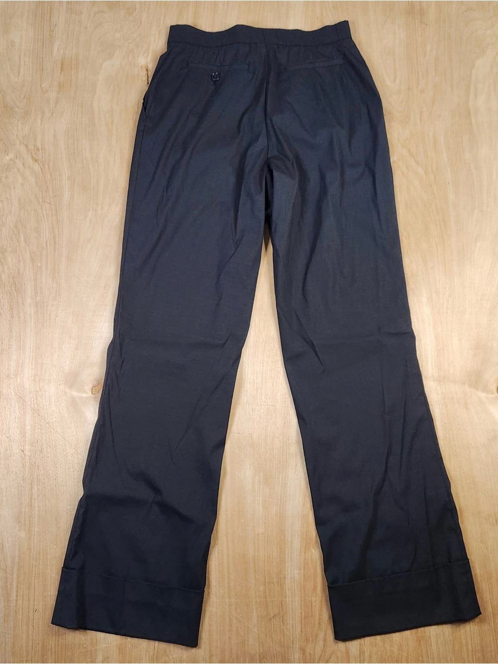 Luciano Barbera Womens Gray Mohair Blend Stretch Dress Pants Size 42 Italy